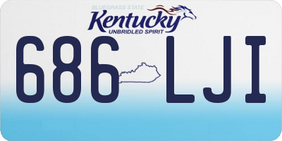 KY license plate 686LJI