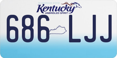 KY license plate 686LJJ