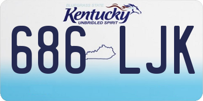KY license plate 686LJK