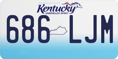 KY license plate 686LJM
