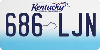 KY license plate 686LJN