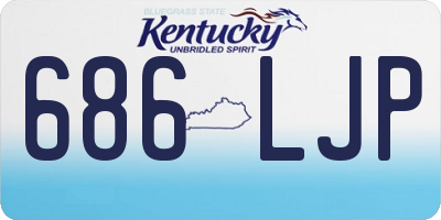 KY license plate 686LJP