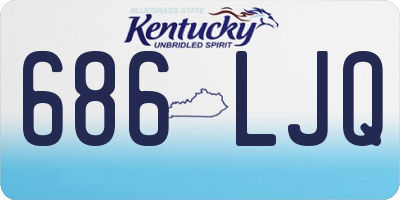 KY license plate 686LJQ