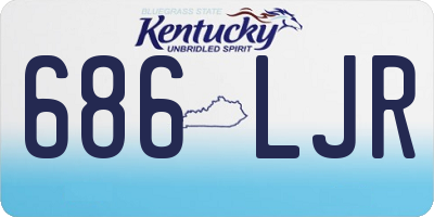 KY license plate 686LJR