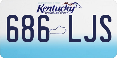 KY license plate 686LJS