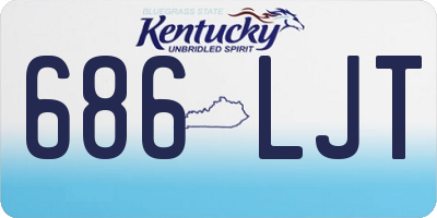 KY license plate 686LJT