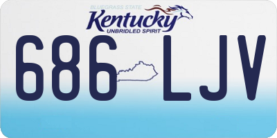 KY license plate 686LJV