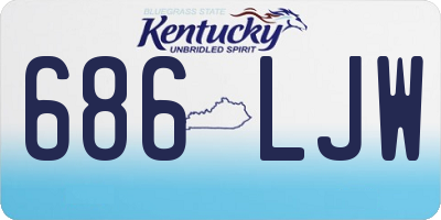 KY license plate 686LJW