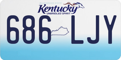 KY license plate 686LJY