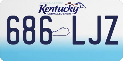KY license plate 686LJZ