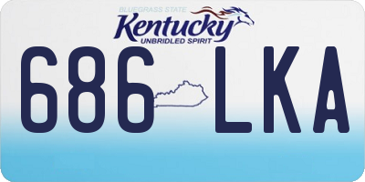 KY license plate 686LKA