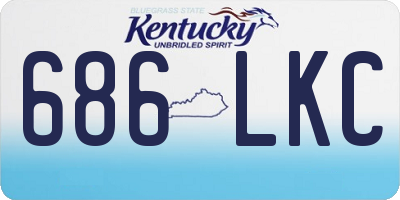 KY license plate 686LKC