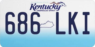 KY license plate 686LKI