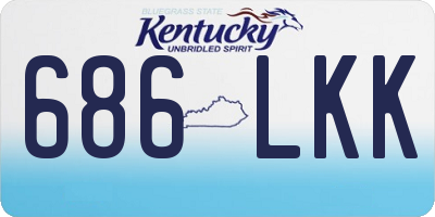 KY license plate 686LKK