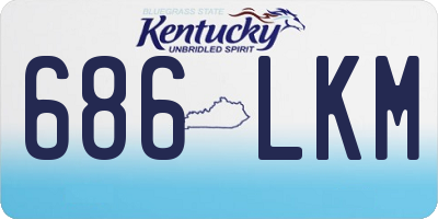 KY license plate 686LKM