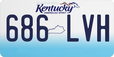 KY license plate 686LVH