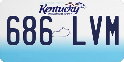 KY license plate 686LVM