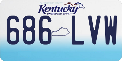 KY license plate 686LVW