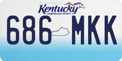 KY license plate 686MKK
