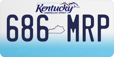 KY license plate 686MRP