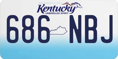 KY license plate 686NBJ