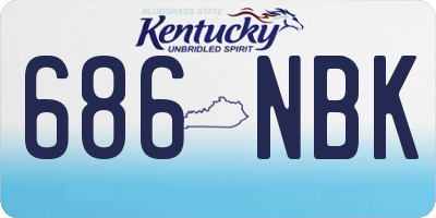 KY license plate 686NBK