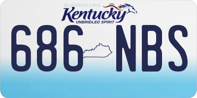 KY license plate 686NBS