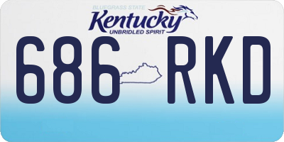 KY license plate 686RKD