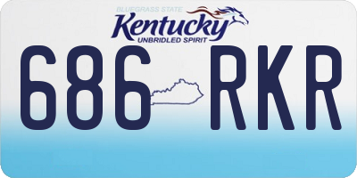 KY license plate 686RKR