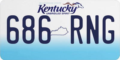 KY license plate 686RNG