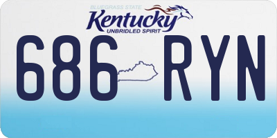 KY license plate 686RYN