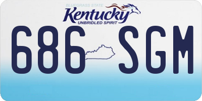 KY license plate 686SGM