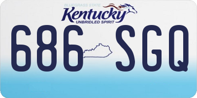 KY license plate 686SGQ