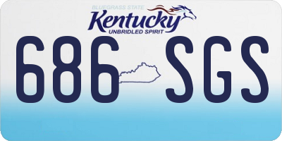 KY license plate 686SGS
