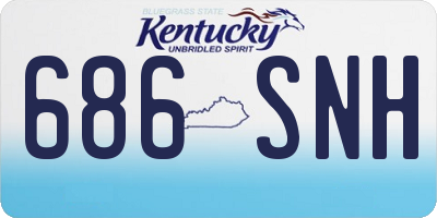 KY license plate 686SNH