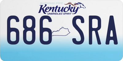KY license plate 686SRA
