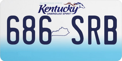 KY license plate 686SRB