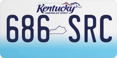KY license plate 686SRC