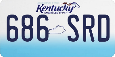 KY license plate 686SRD