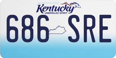 KY license plate 686SRE