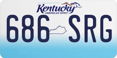 KY license plate 686SRG