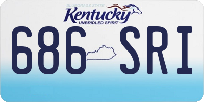 KY license plate 686SRI
