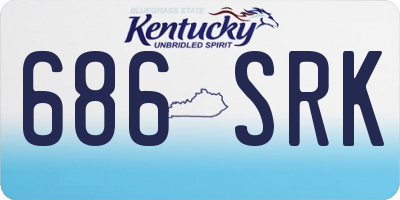 KY license plate 686SRK