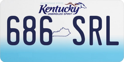 KY license plate 686SRL