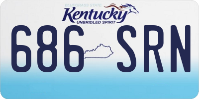 KY license plate 686SRN