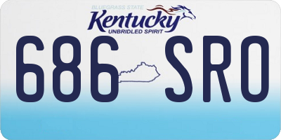 KY license plate 686SRO