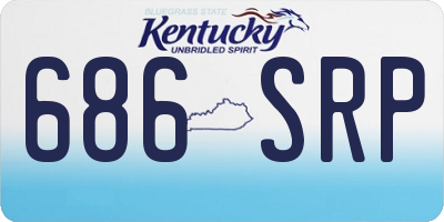 KY license plate 686SRP