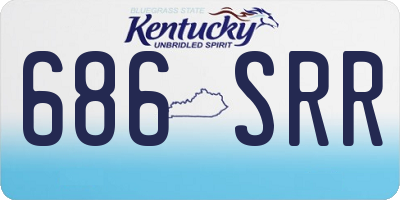 KY license plate 686SRR