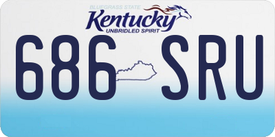 KY license plate 686SRU