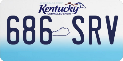 KY license plate 686SRV